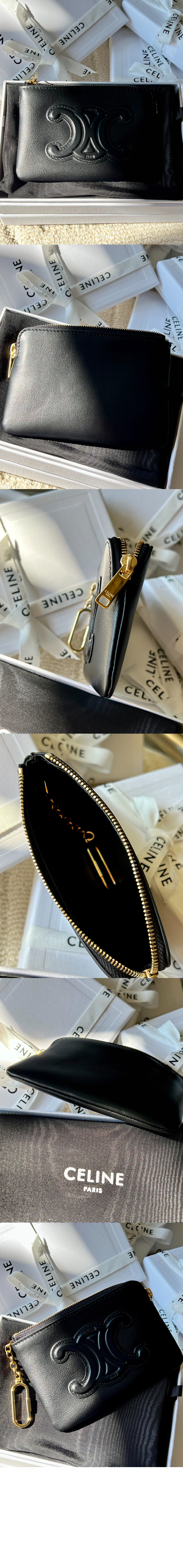 트리오페 지퍼 카드 코인 지갑 10C663 > Triomphe Coin Purse - 트리옹프 동전 지갑