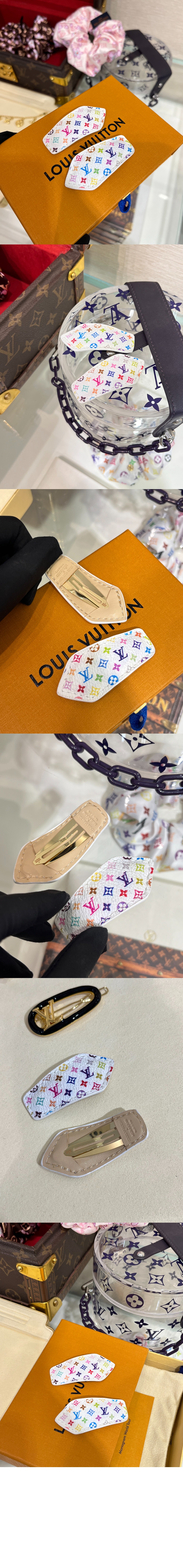 LV x TM 모노그램 멀티컬러 미니 LV 백스테이지 헤어 클립 M02496 > Etc - 기타제품