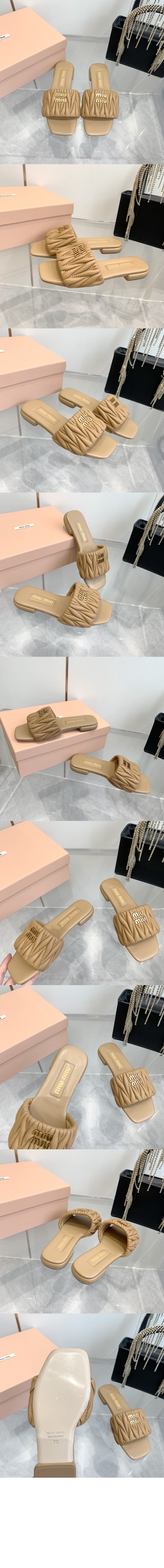 마테라쎄 나파 가죽 슬라이드 5XX605 > Sandal Slippers - 샌들 슬리퍼