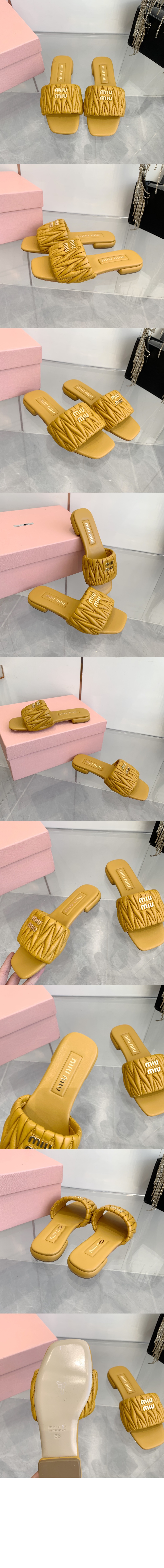 마테라쎄 나파 가죽 슬라이드 5XX605 > Sandal Slippers - 샌들 슬리퍼