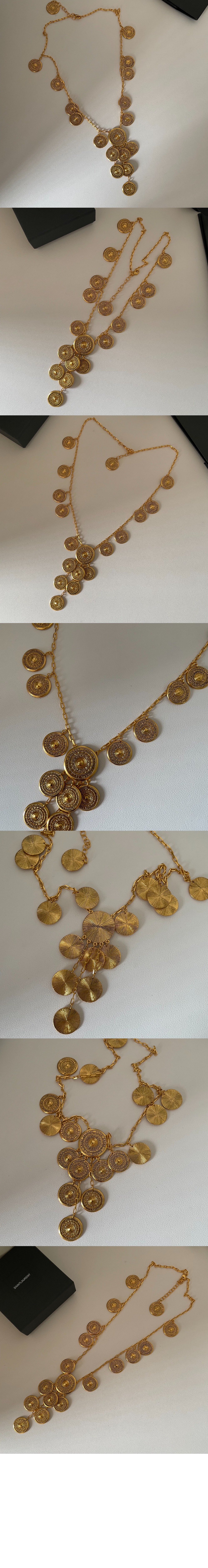 메탈 참 네크리스 820040 > 생로랑