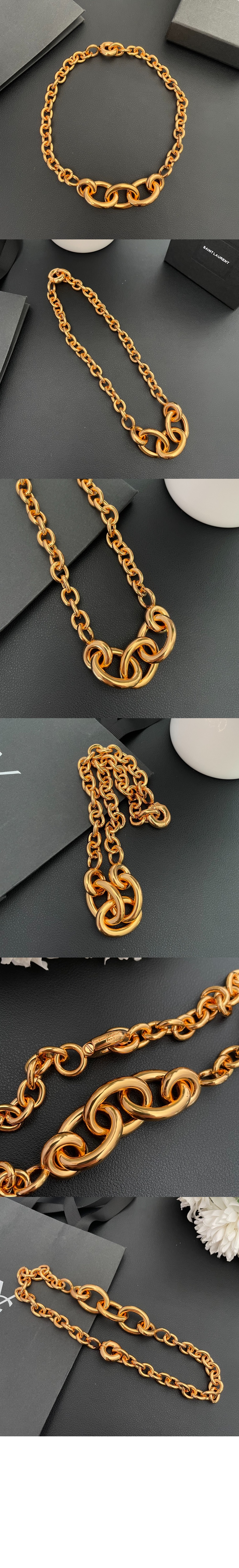 타워 메탈 네크리스 669554 > 생로랑