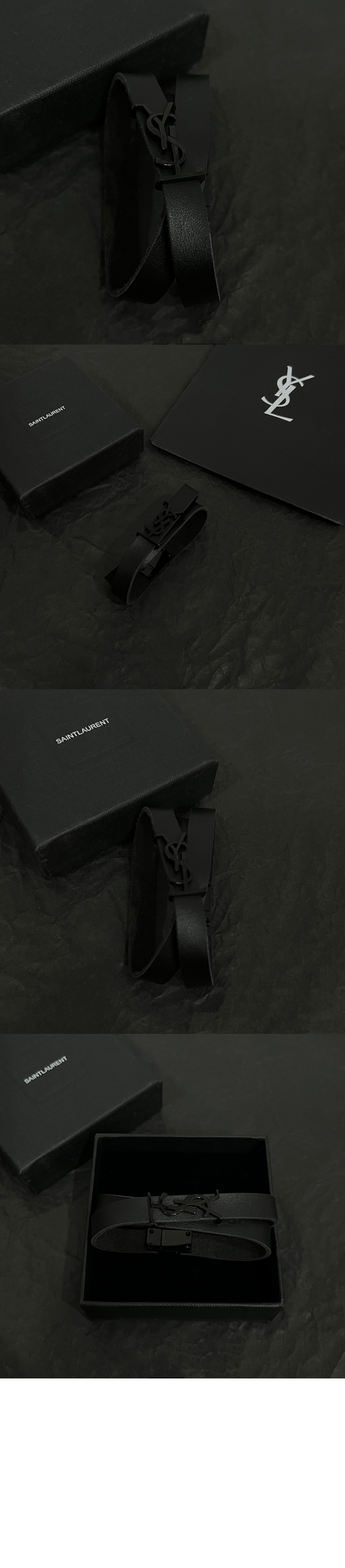 가죽 소재의 CASSANDRE 브레이슬릿 708815 > 생로랑