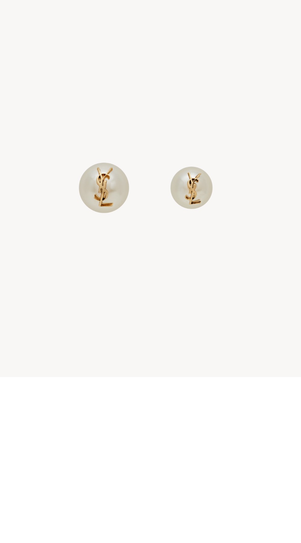 스몰 및 라지 펄 이어링 691563 > 생로랑