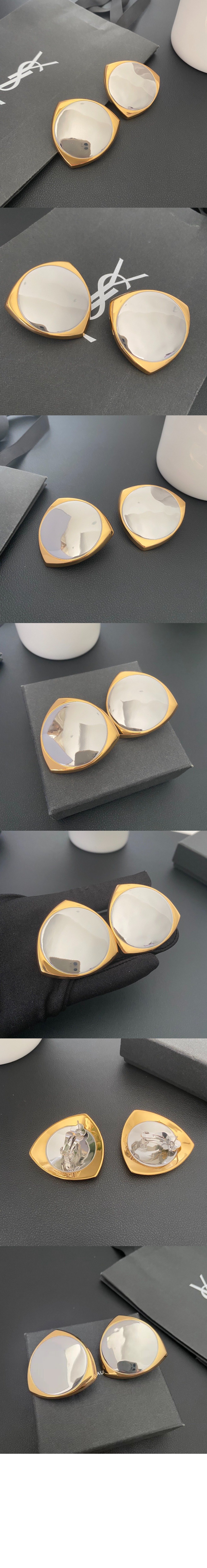 메탈 소재의 쉴드 이어링 788236 > 생로랑