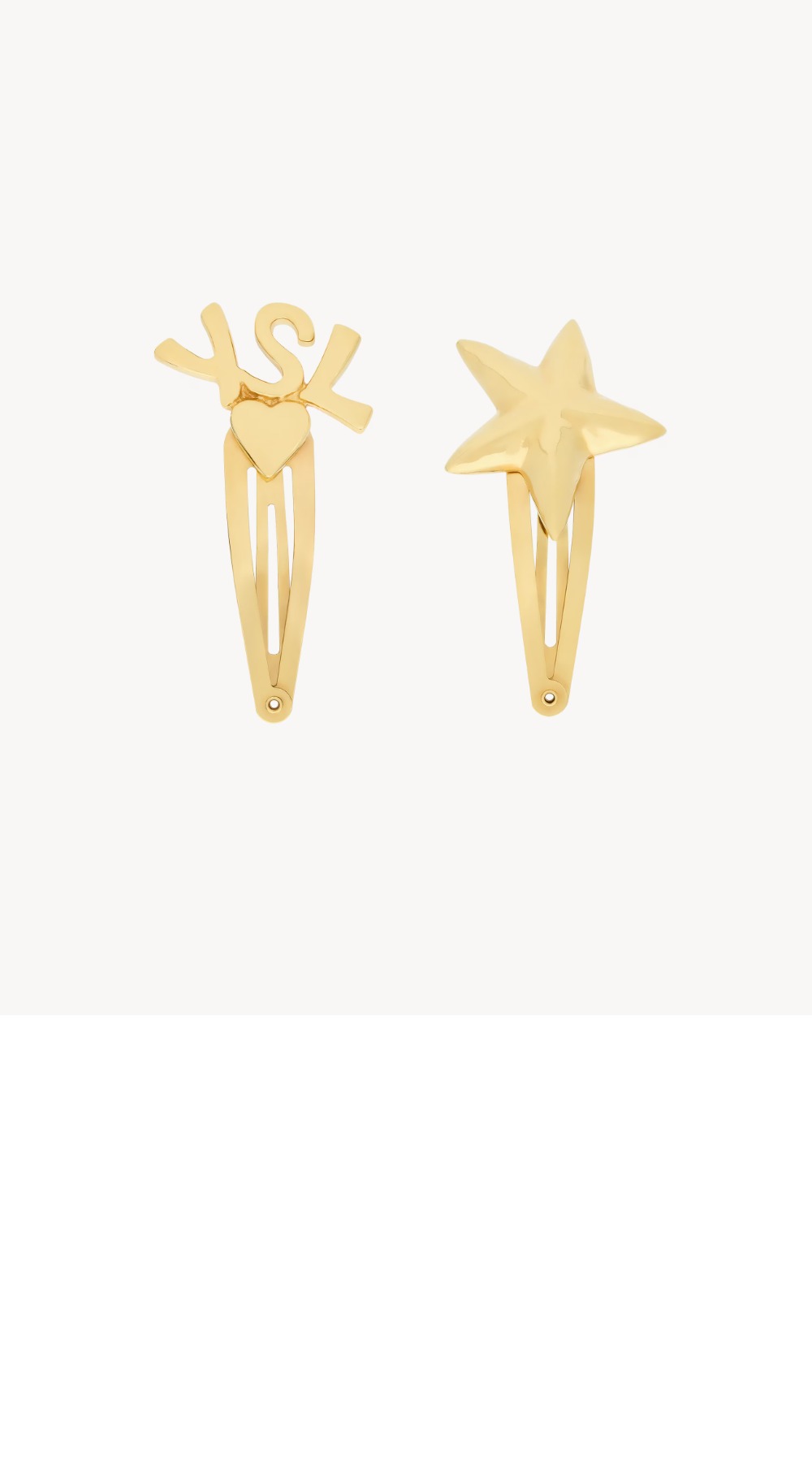 CASSANDRE 메탈 헤어 클립 823457 > 생로랑