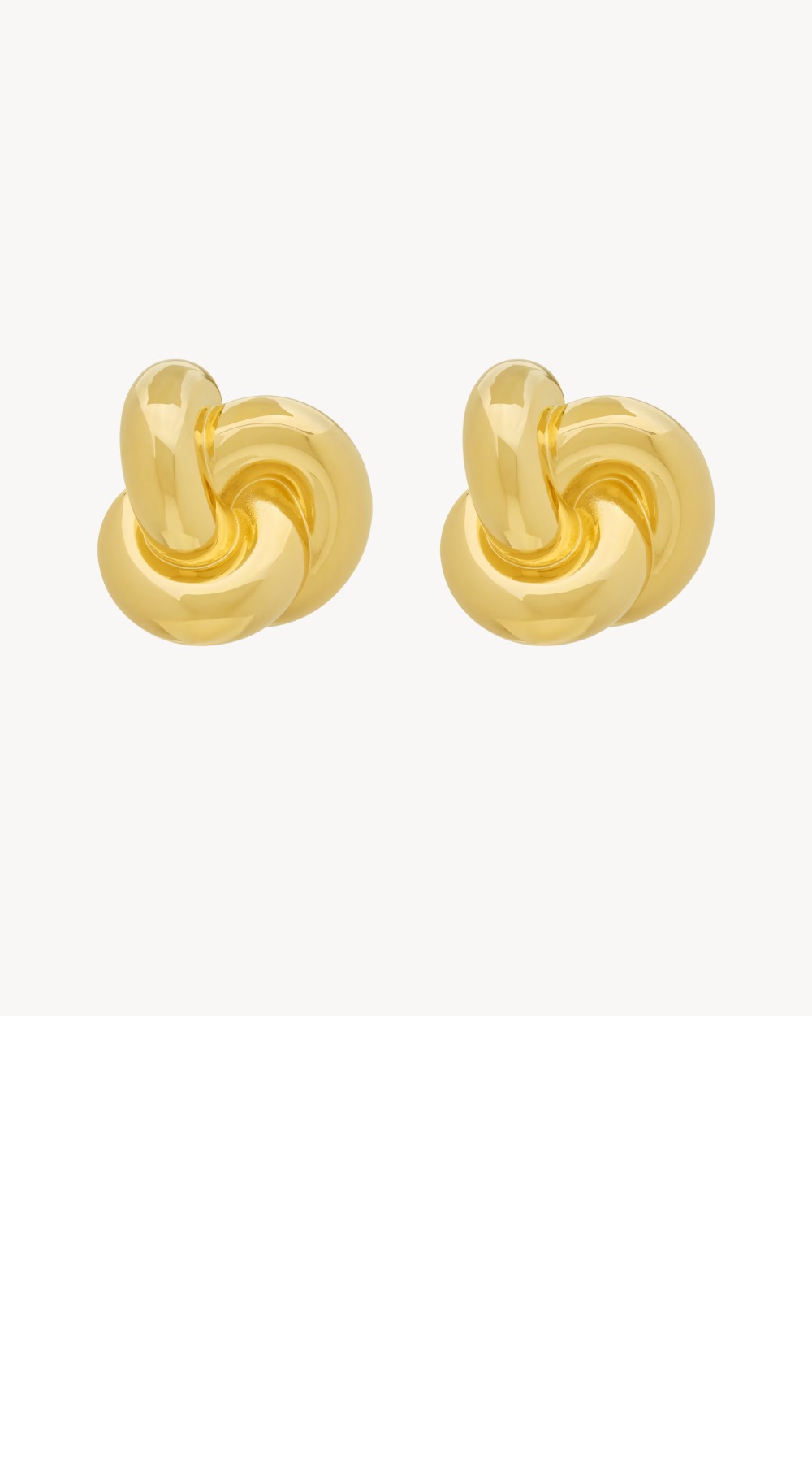 메탈 소재의 매듭 이어링 789123 > 생로랑