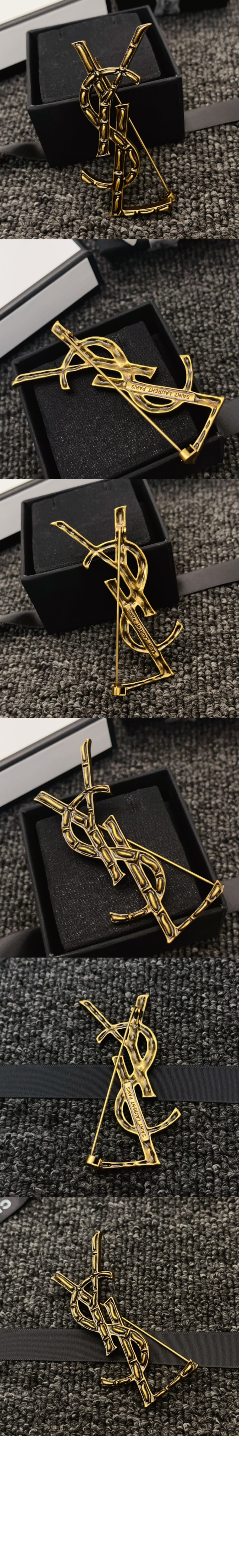 메탈 소재의 CASSANDRE 크로커다일 브로치 470371 > 생로랑