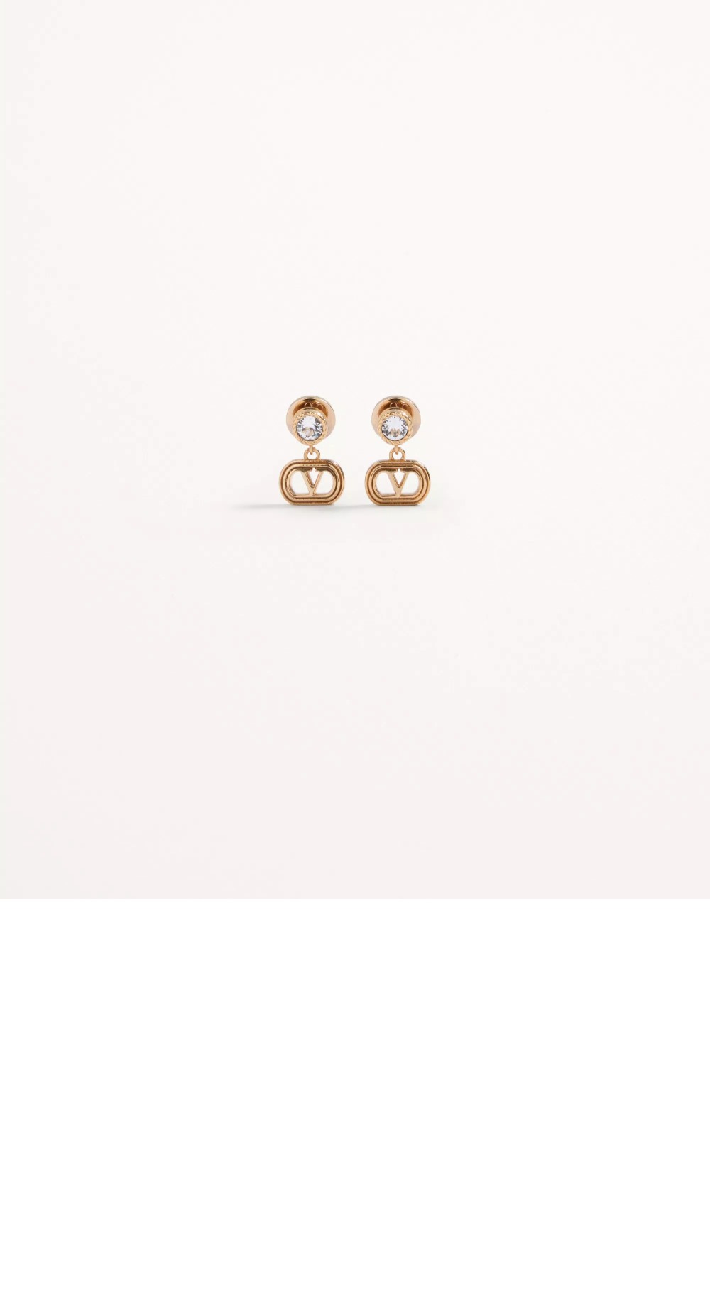 크리스털 메탈 이어링 7W2J0A > 발렌티노