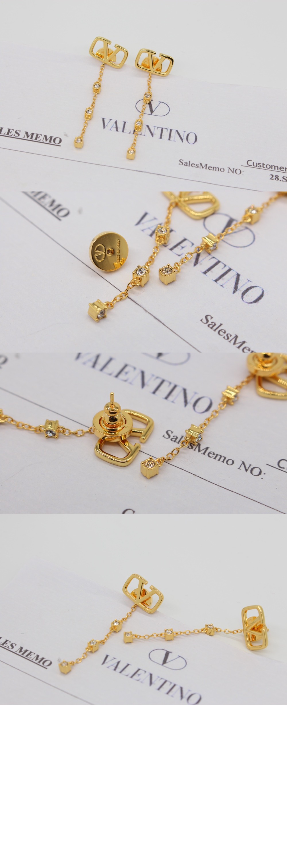 크리스털 이어링 > 발렌티노