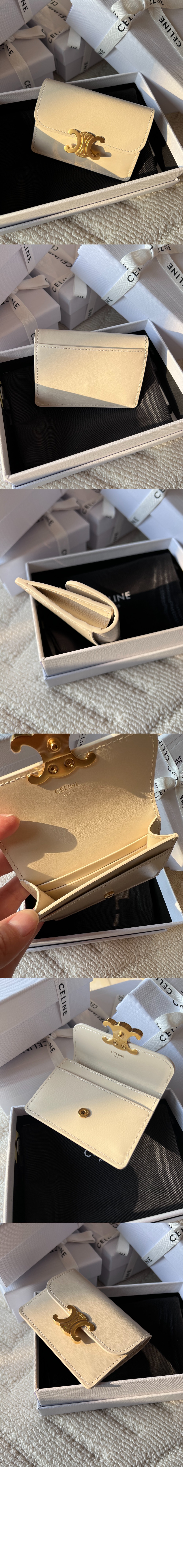 트리옹프 플랩 카드 지갑 샤이니  10I583 > Triomphe Coin Purse - 트리옹프 동전 지갑