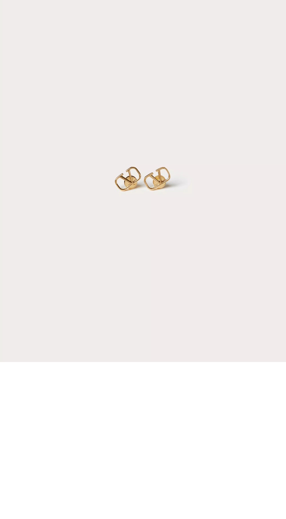 브이로고 시그니처 메탈 이어링 > 발렌티노