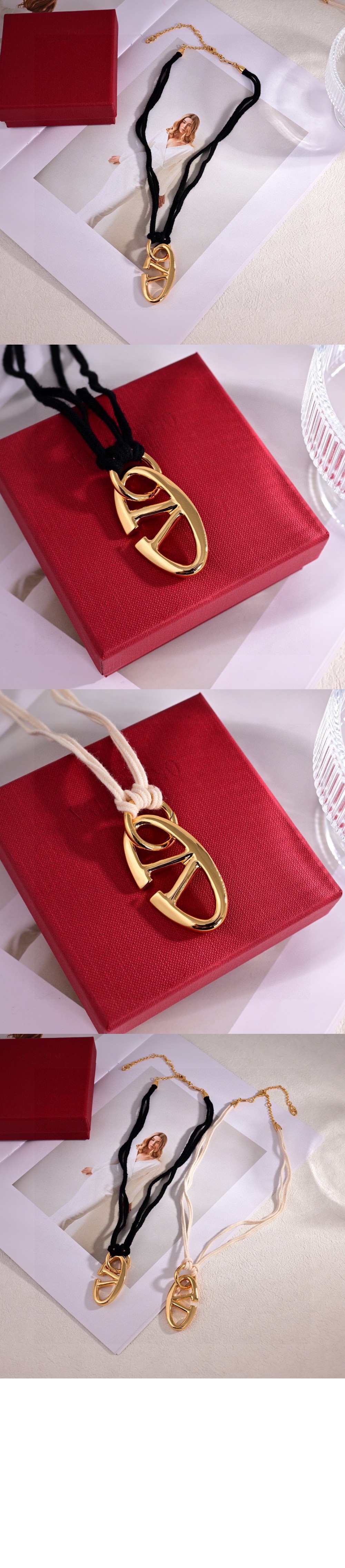 메탈 스트링 네크리스 > 발렌티노