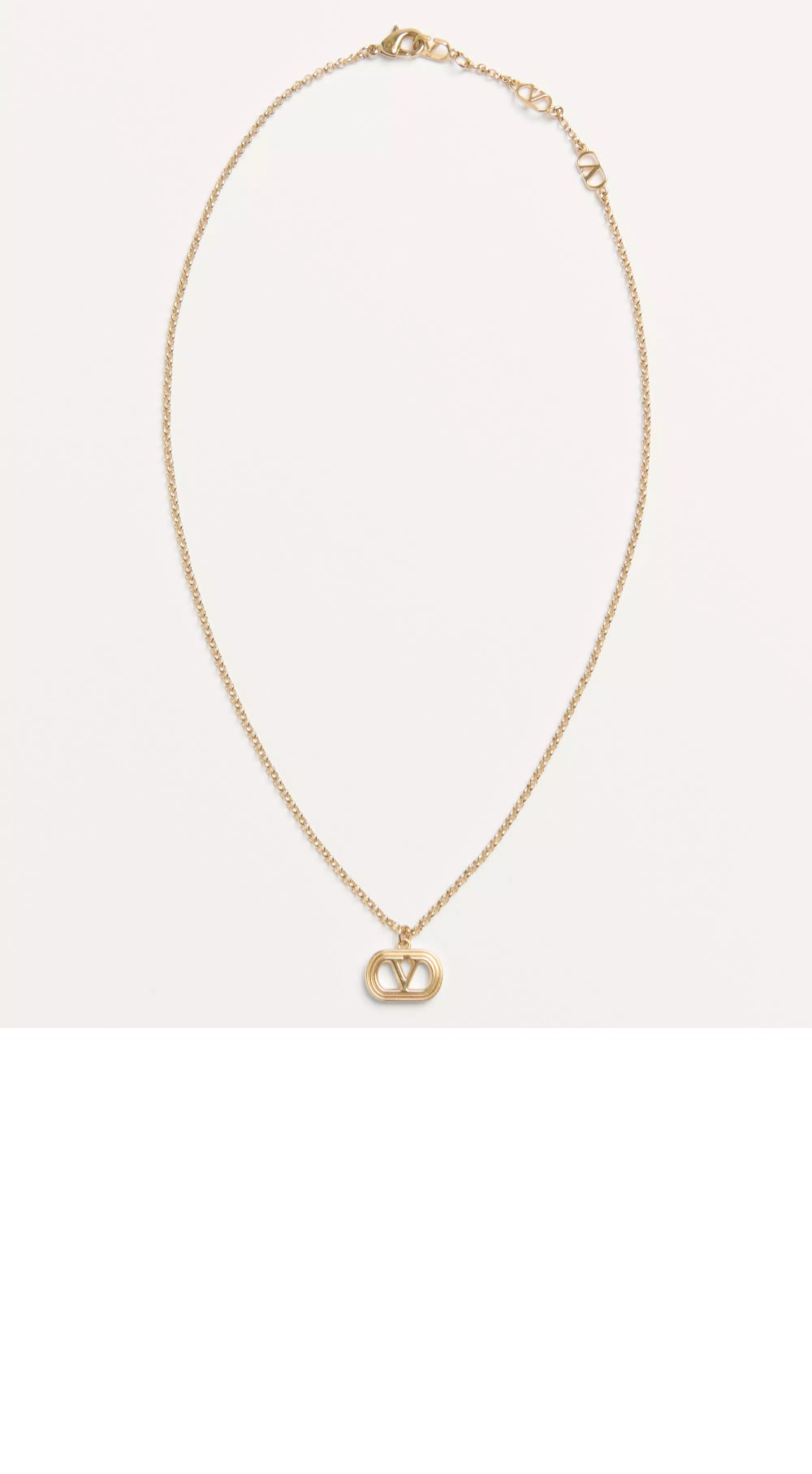 오발 메탈 네크리스 > 발렌티노