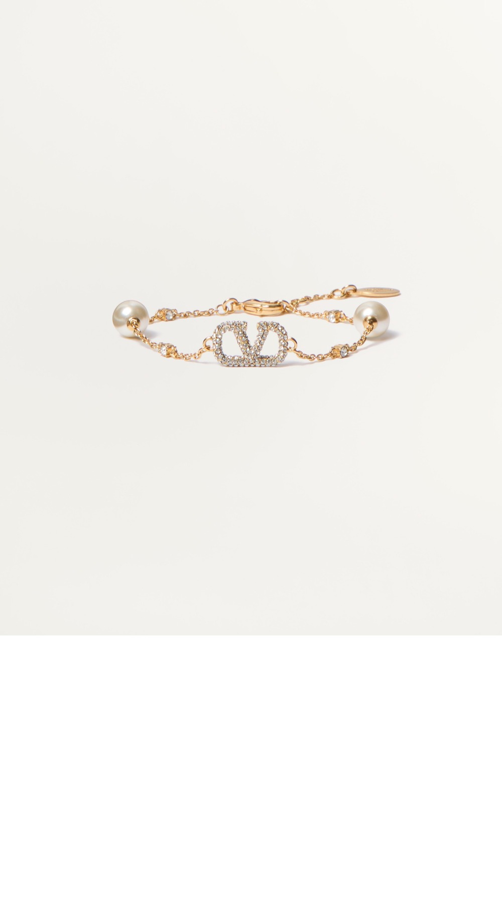 진주 장식 브레이슬릿 > 발렌티노