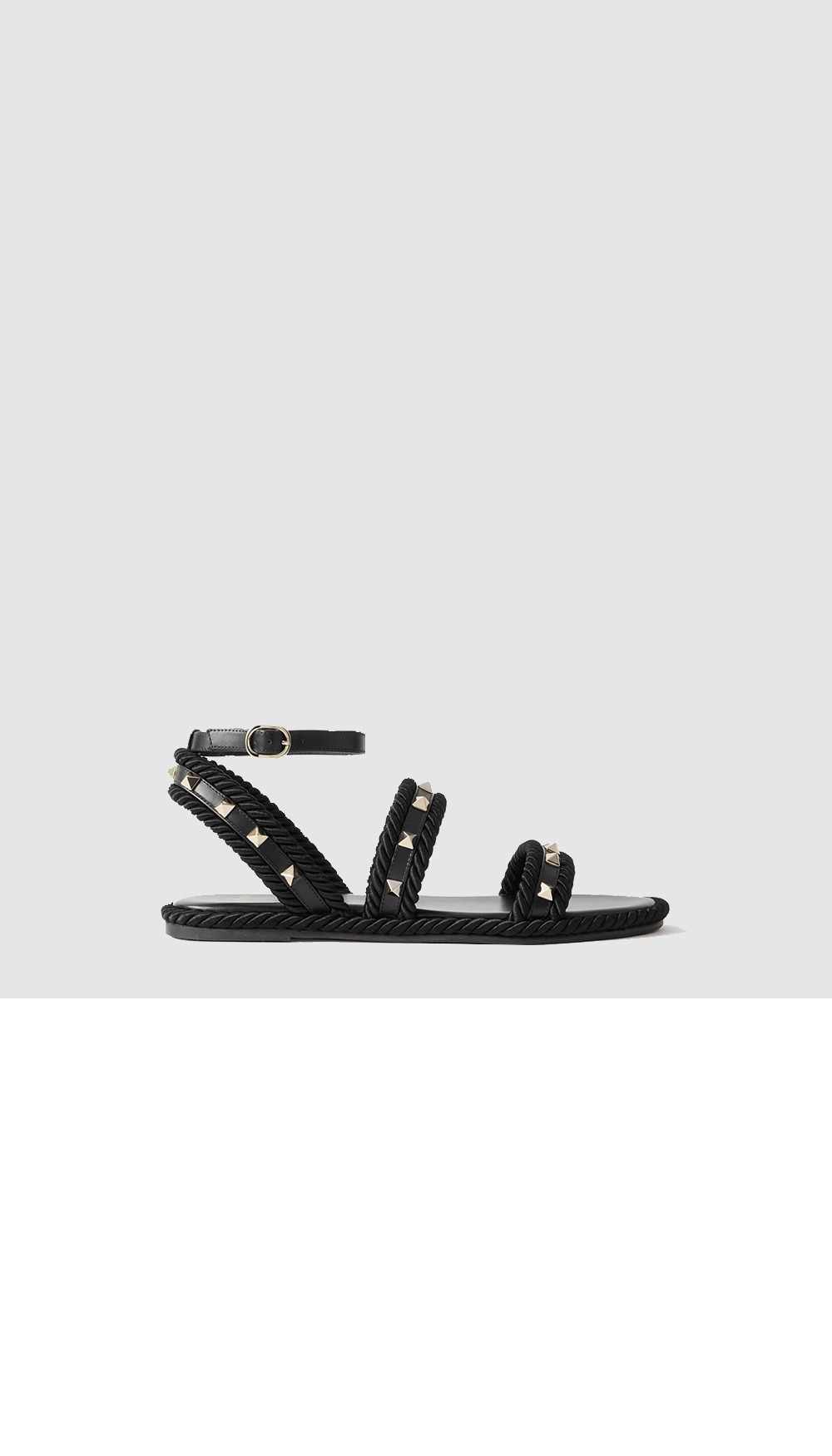 락스터드 트리밍 스터드 가죽 샌들 6W2S0K > Rockstud - 락스터드