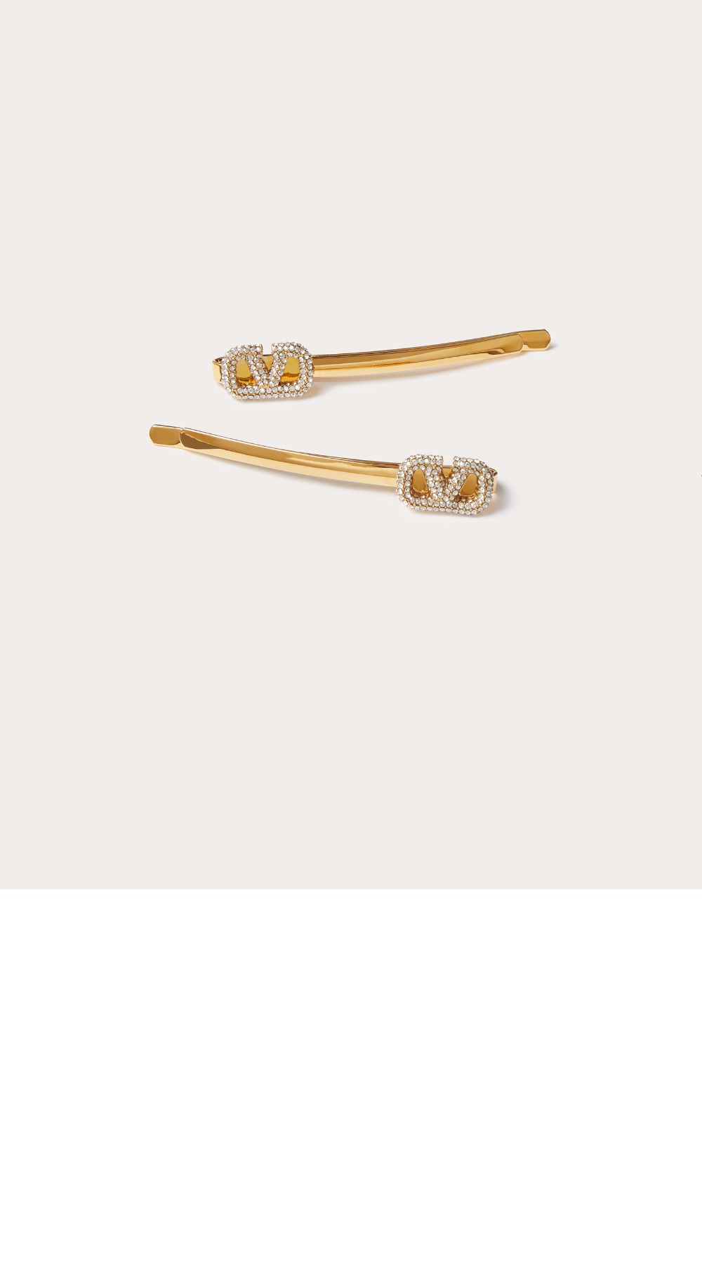 금속 헤어 클립 > 발렌티노