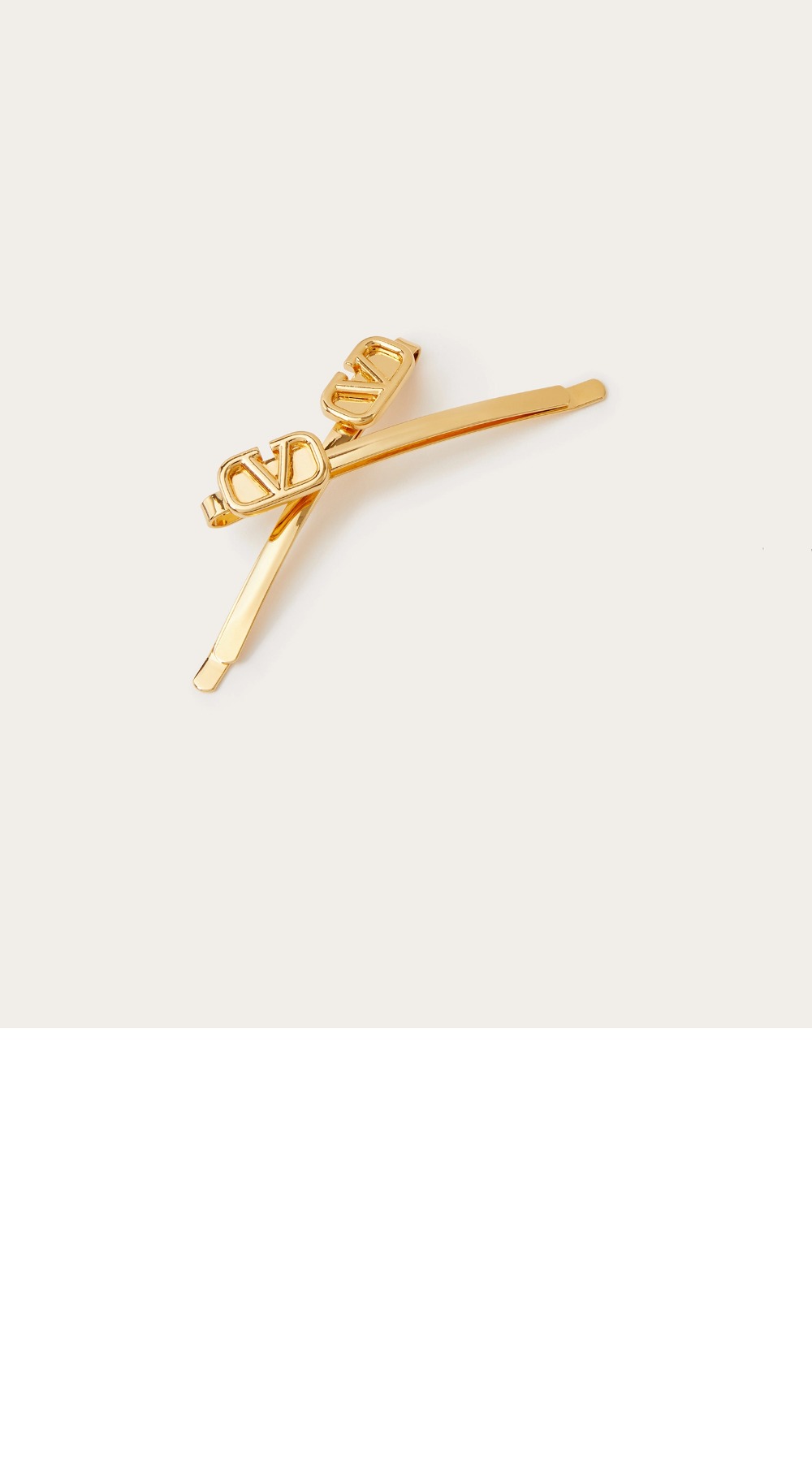 금속 헤어 클립 > 발렌티노