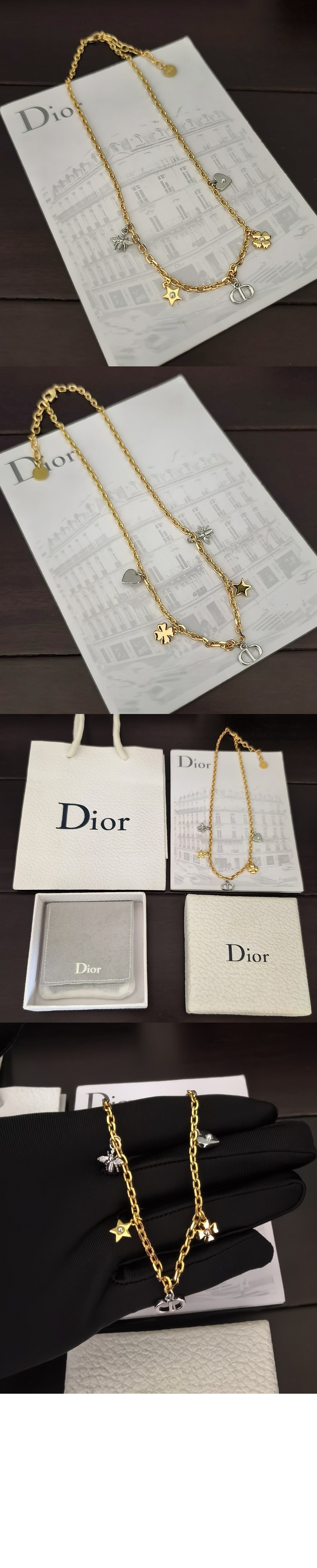 Petit CD Lucky Charms 목걸이 N3392 > 디올