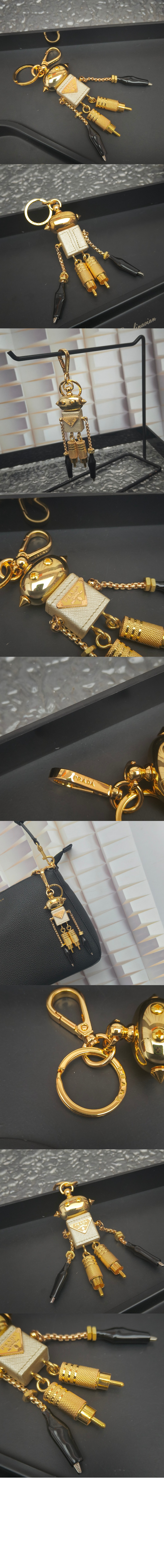 Robot 사피아노 가죽 백  참  1TR101 > 프라다