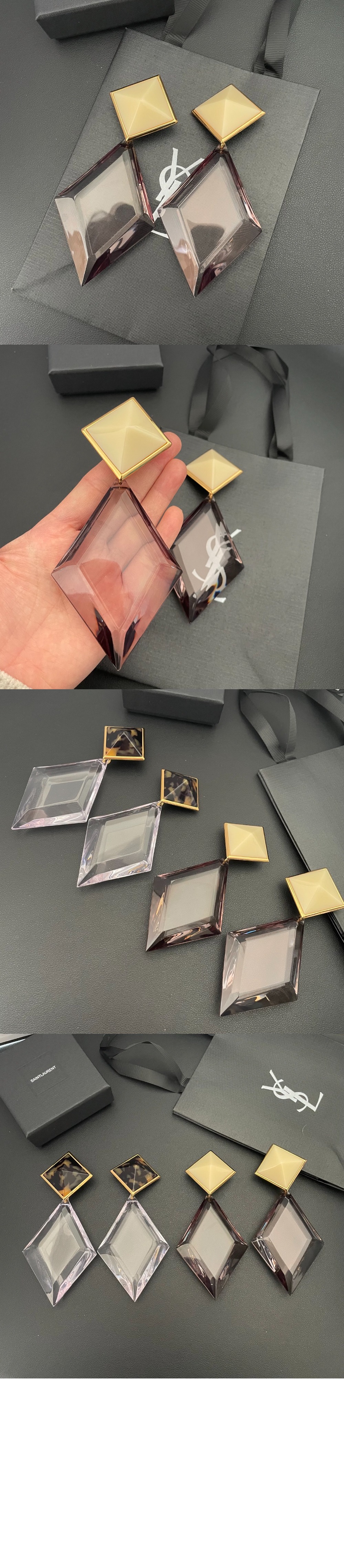 수지 금속 귀걸이 803244 > 생로랑