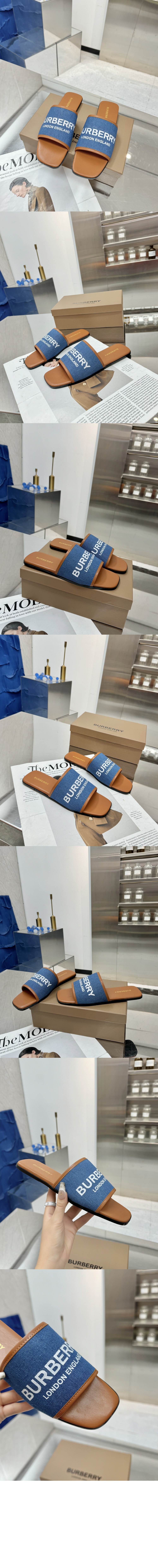 데님 슬리퍼 80707521 > Sandal Slippers - 샌들 슬리퍼