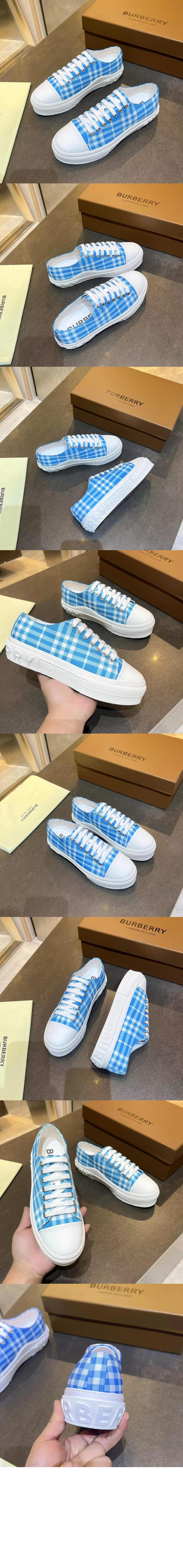 체크 코튼 스니커즈 80669671 > Sneakers - 스니커즈