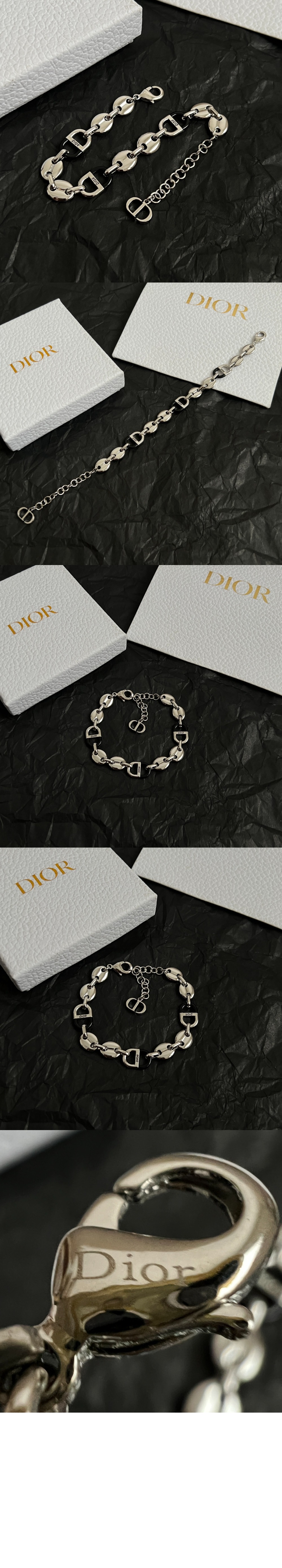 체인 링크 팔찌 B2778 > 디올