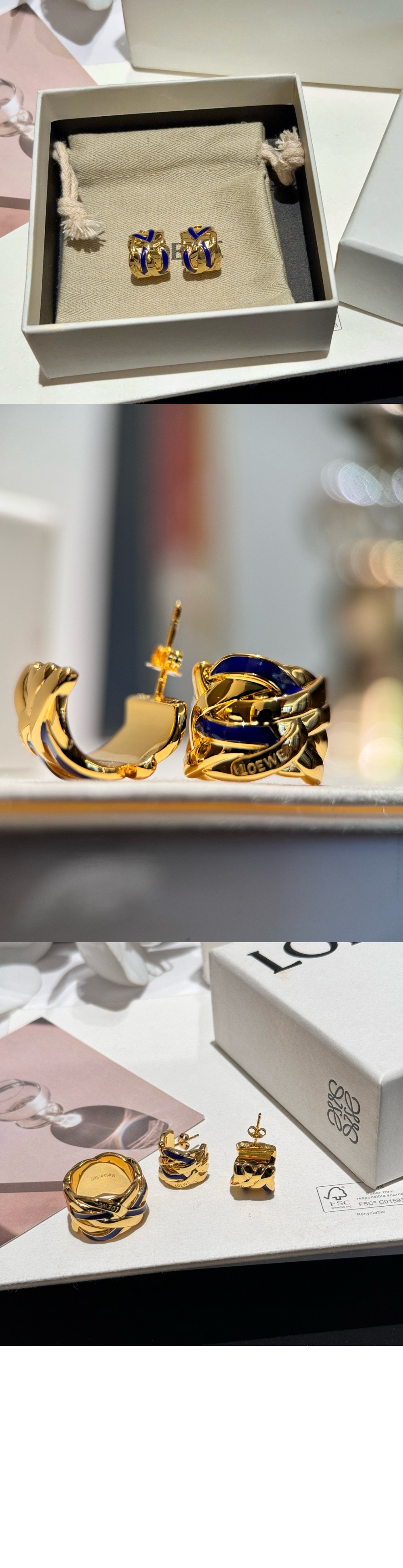 네스트 스몰 후프 이어링 > 로에베