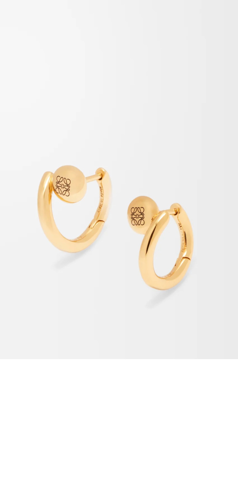 애너그램 페블 미니 후프 이어링 > 로에베