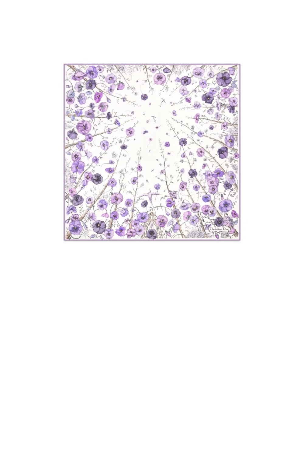 식물 화훼 70 스퀘어 스카프  42FLE > 디올