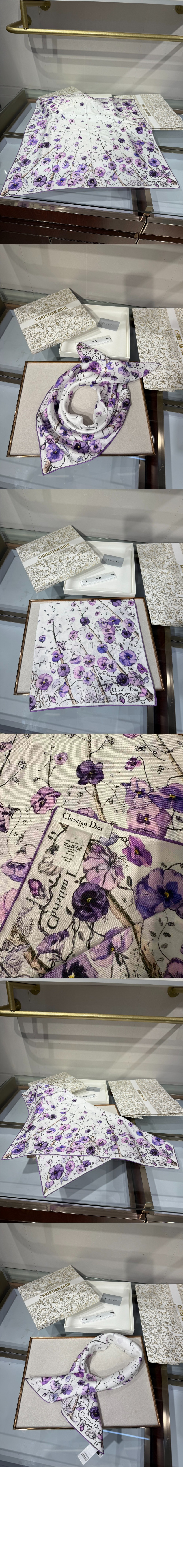 식물 화훼 70 스퀘어 스카프  42FLE > 디올