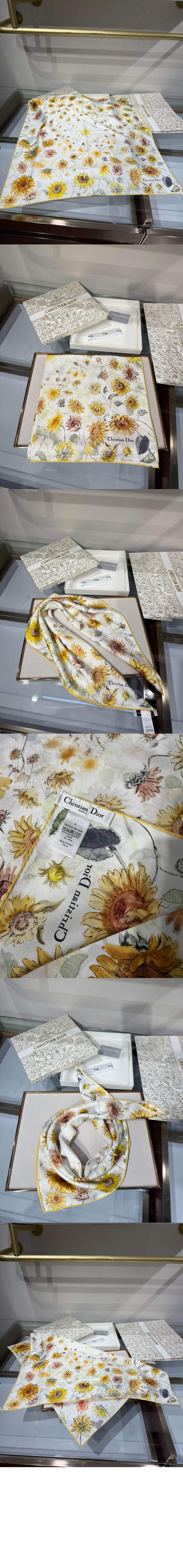 식물 화훼 70 스퀘어 스카프  42FLE > 디올