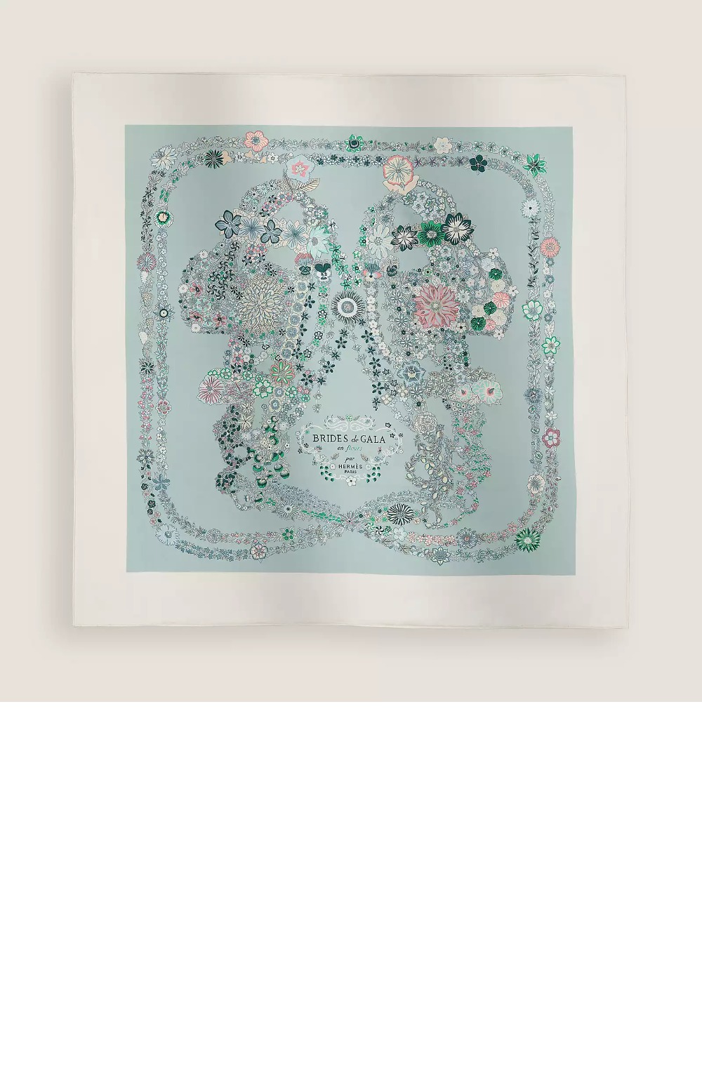 Brides de Gala en Fleurs 스카프 90 > 에르메스