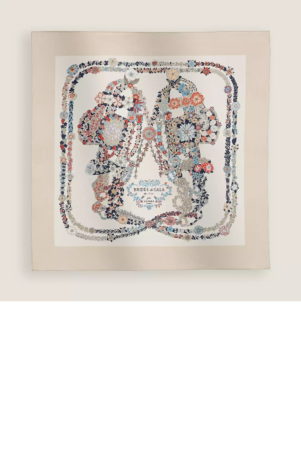 Brides de Gala en Fleurs 스카프 90 > 에르메스