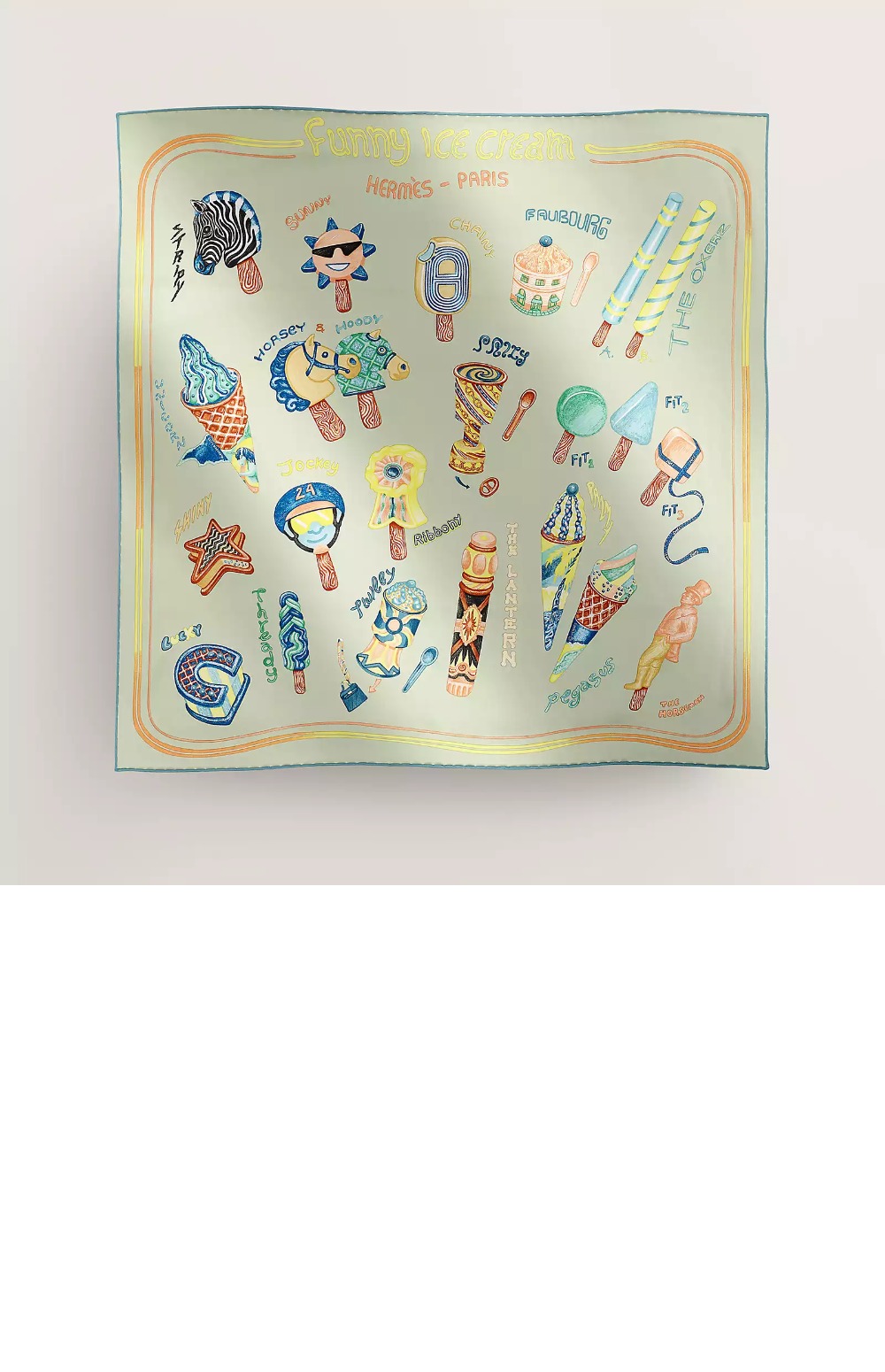 Funny Ice Cream 스카프 90 > 에르메스