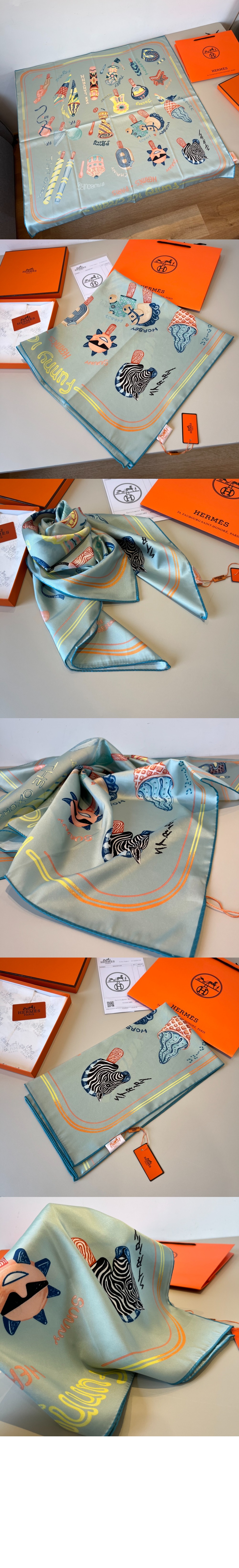 Funny Ice Cream 스카프 90 > 에르메스