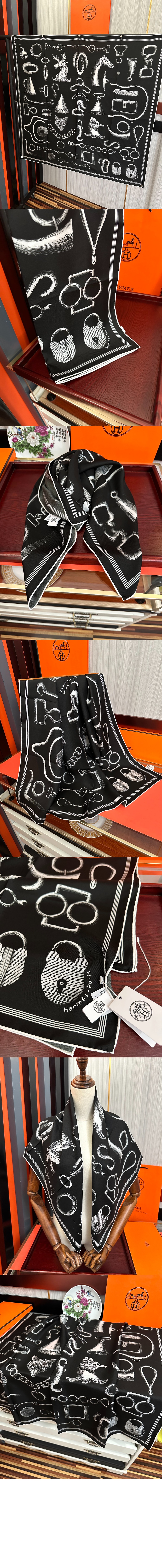 IInventaire Poetique pour un Conte Sellier  스카프 90 > 에르메스