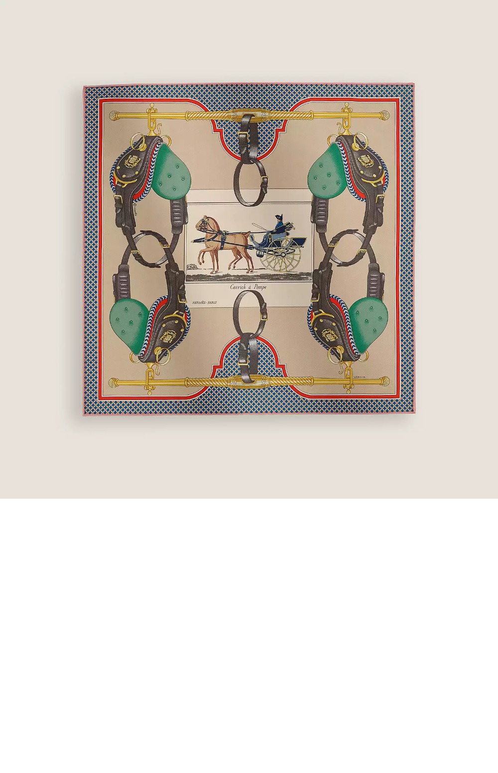 Carrick a Pompe 스카프 90 > 에르메스