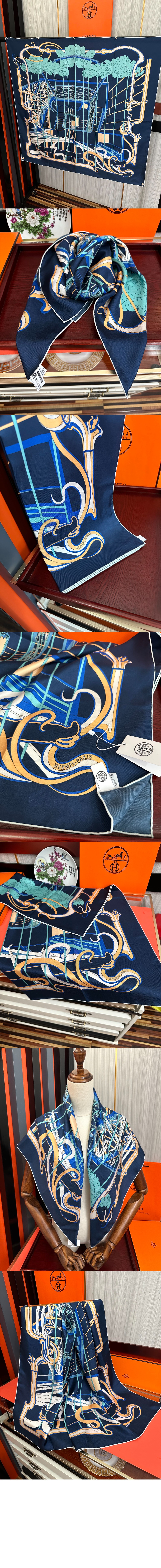 La Ligne Coup de Fouet 스카프 90 > 에르메스