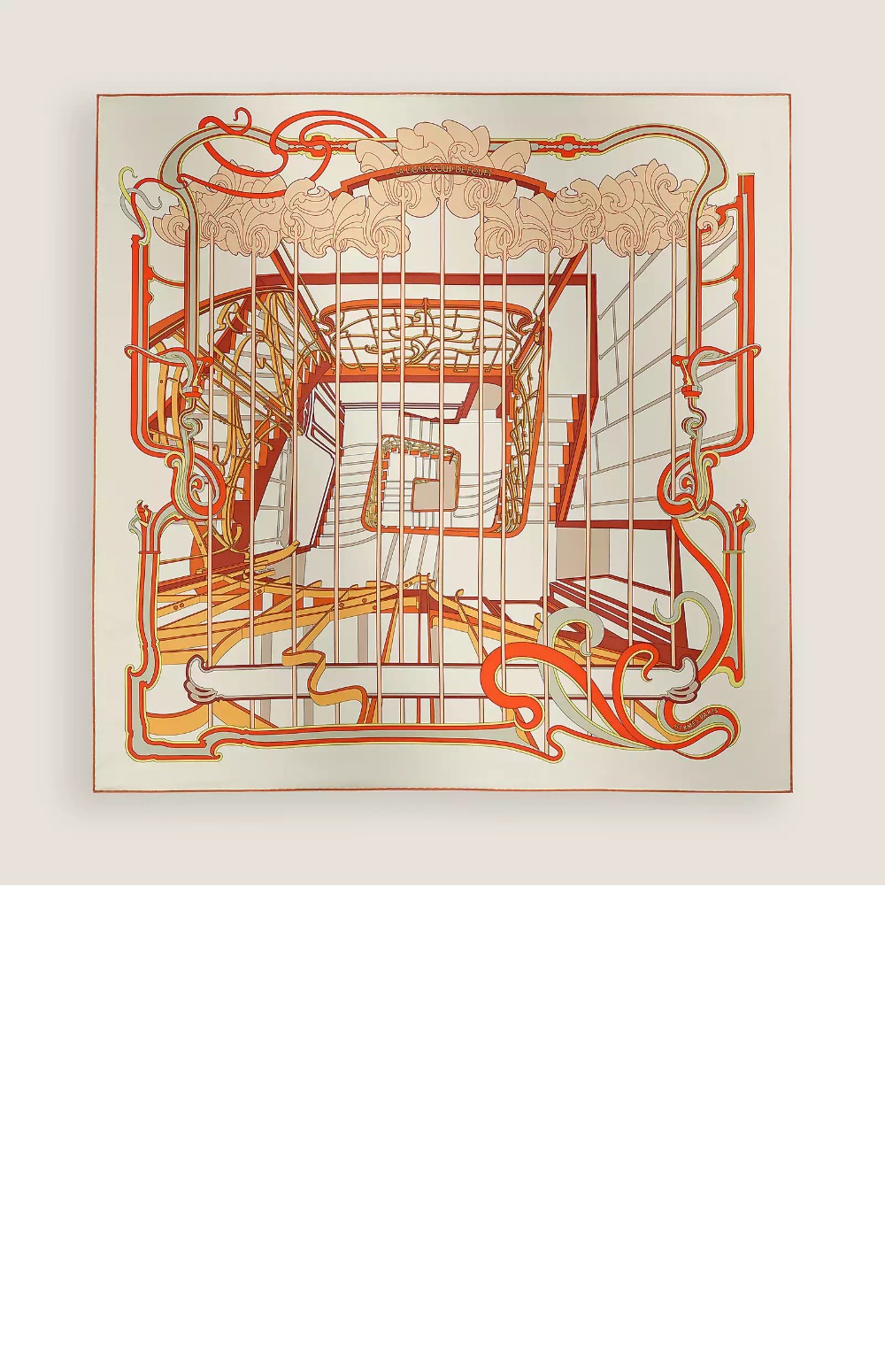 La Ligne Coup de Fouet 스카프 90 > 에르메스