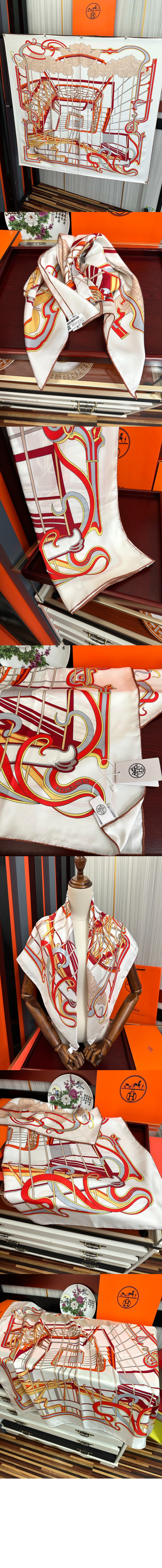 La Ligne Coup de Fouet 스카프 90 > 에르메스