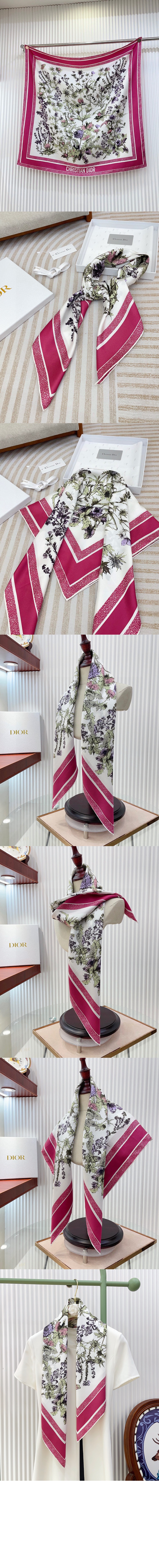 90 스퀘어 스카프 51CAR > 디올