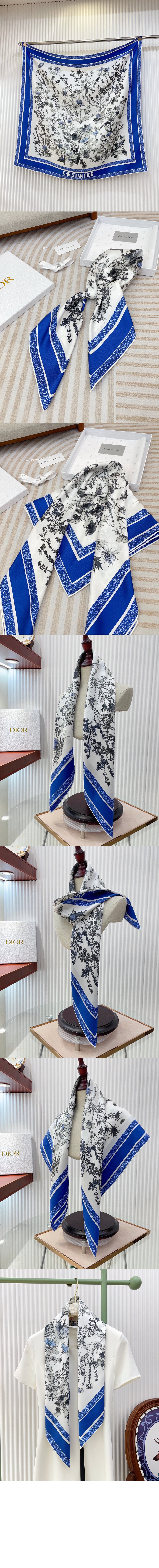 90 스퀘어 스카프 51CAR > 디올