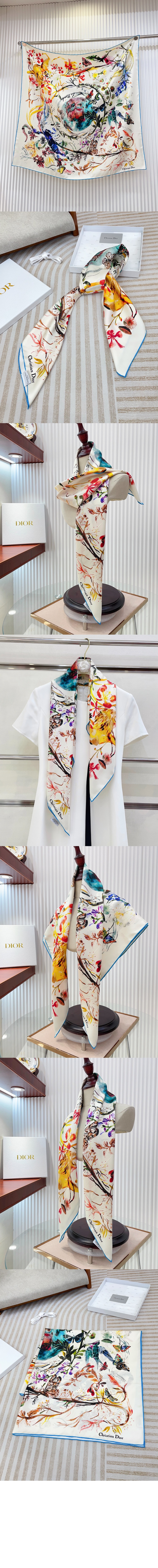 90 스퀘어 스카프 41TAR > 디올