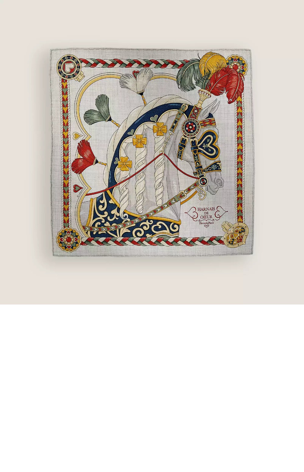 Harnais de Coeur 스카프 90 > 에르메스