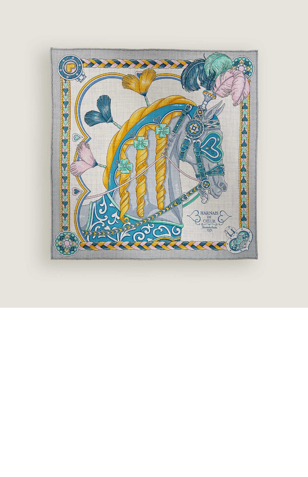 Harnais de Coeur 스카프 90 > 에르메스