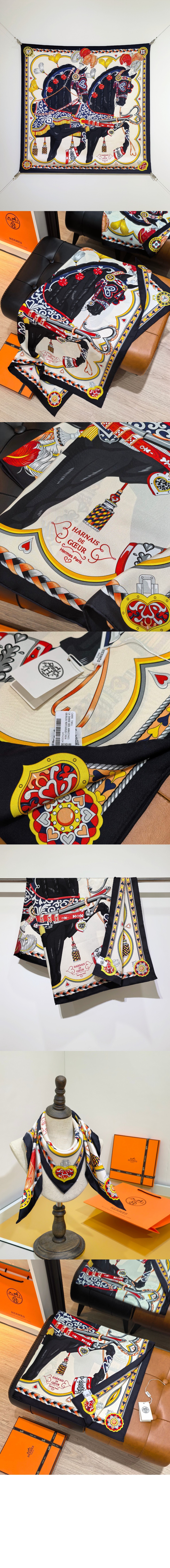 Harnais de Coeur 스카프 90 > 에르메스