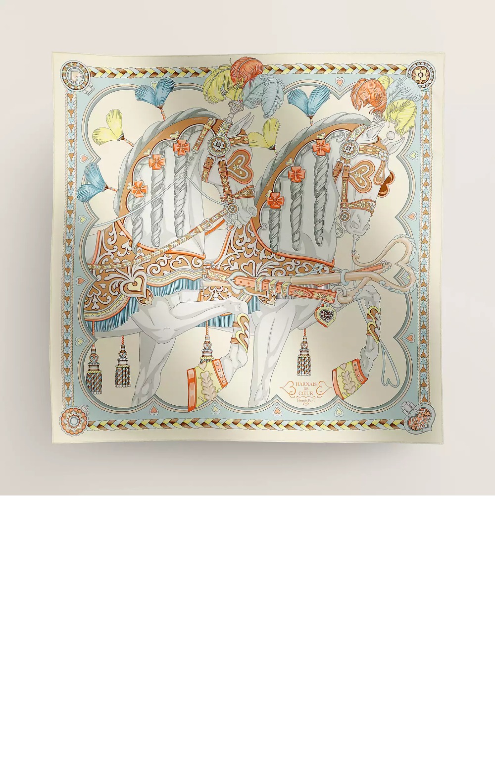 Harnais de Coeur 스카프 90 > 에르메스