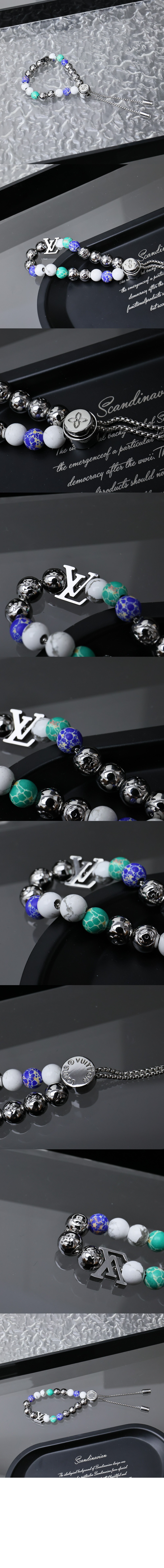 리사이클드 모노그램 비즈 (Monogram Beads) 팔찌 M1666A > Etc - 기타제품